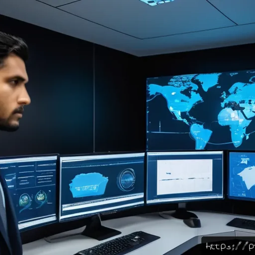 지능형 위협 탐지 시스템의 성과 분석 도구 - A modern cybersecurity operations center with diverse Brazilian professionals actively monitoring mu...